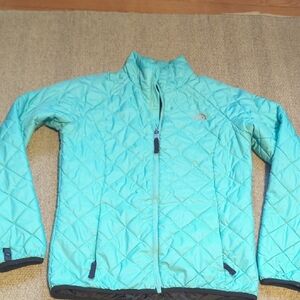 The North Face Women's Quilted Jacket/ Ski Jacket  Liner Sea Foam Green Size S